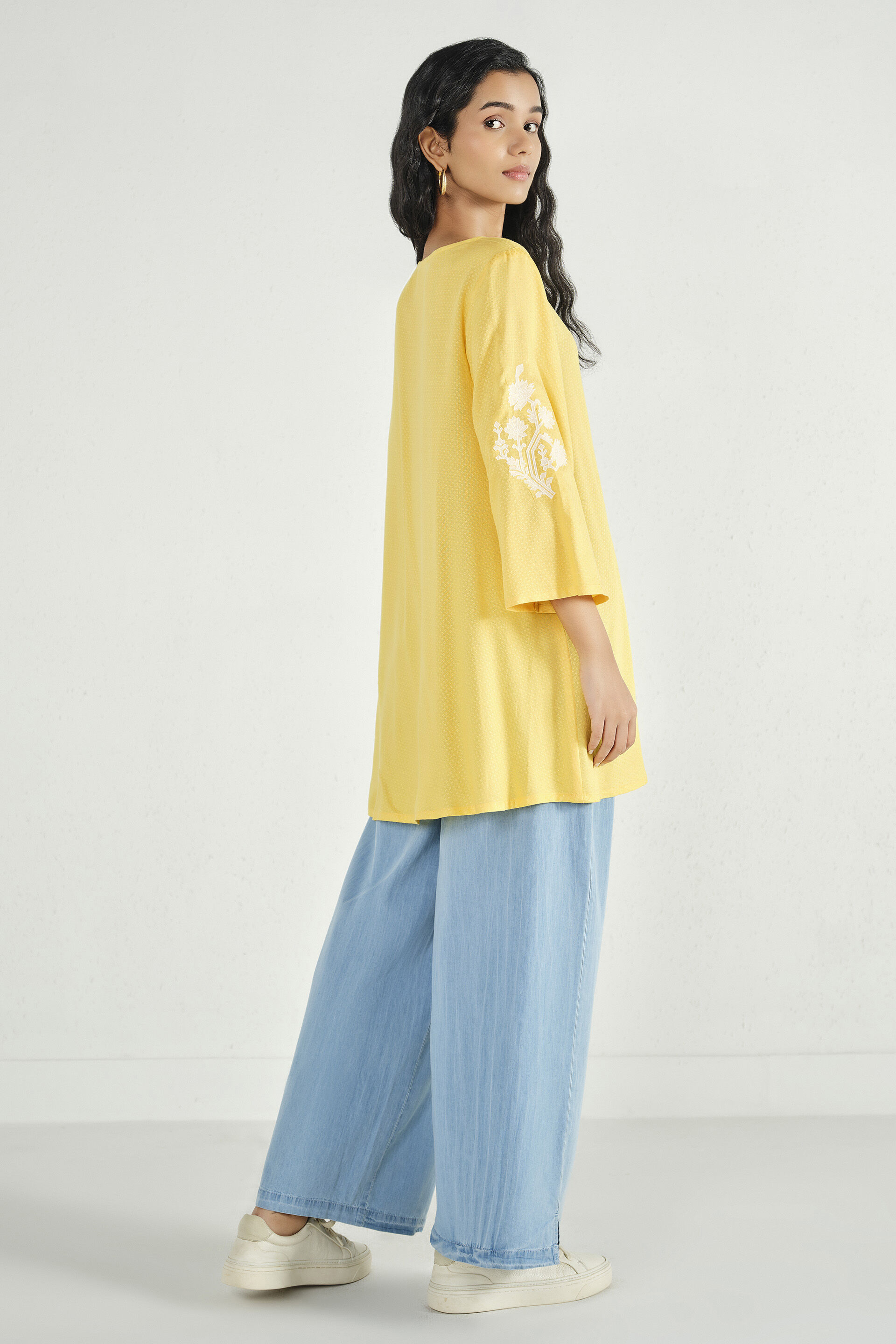 Mohak Yellow Tunic, Mustard, image 8